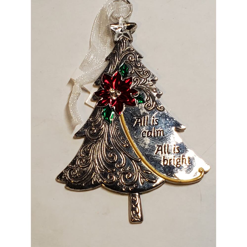 Ganz Ornament - Christmas Tree - All is Calm All is Bright